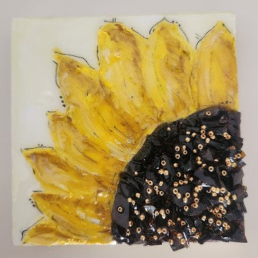 4x4 Sunflower magnet